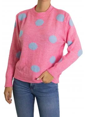 Maglione con pois girocollo 